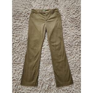 Lauren Ralph Lauren Pants Womens 6 Green Adelle Stretch Chino Bootcut Career